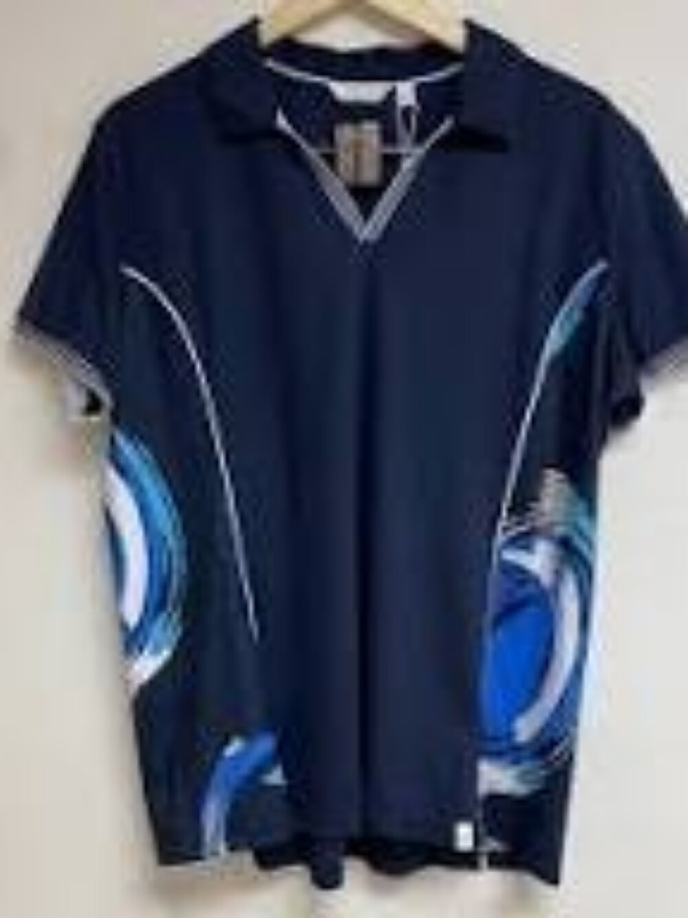 NWT Women's Lady Hagen Navy Short-Sleeve Golf Polo Shirt Size S